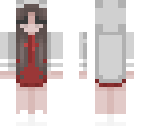 red girl grey hoodie