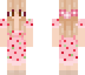 strawberry dress w brown eyes
