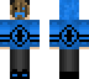 a masked skin blue