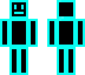 black and light blue