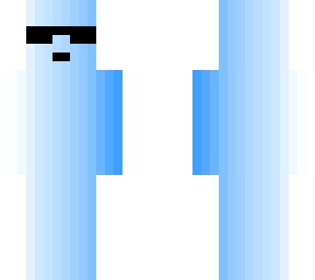 blue kid from space with glasses