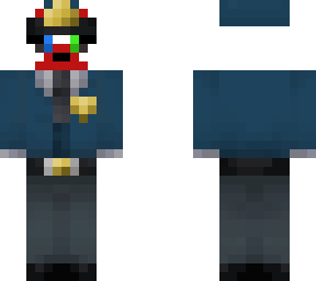 fangle in a security guard uniform