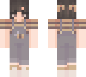girl in cute overalls