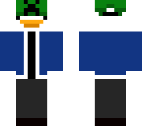 goose with creeper hat