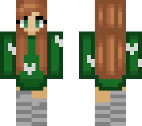 green sweater