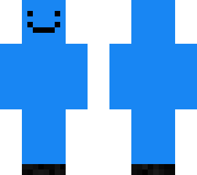 happy blue skin
