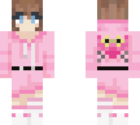 pink panther oversized hoddie girl