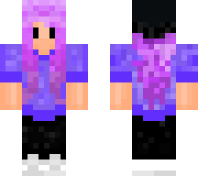 purple hair girl