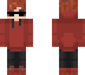 red hoodie red hair