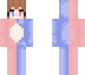 {edited} pink&blue bear suit