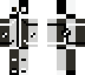 black white