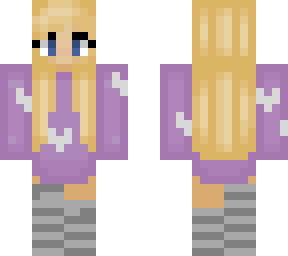 blonde purple hoodie