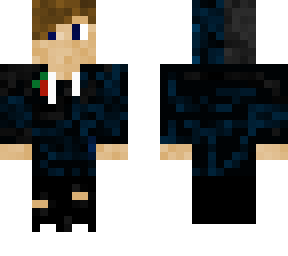 blue and black camo hoodie (male)