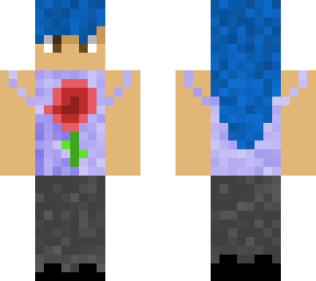 blue hair girl