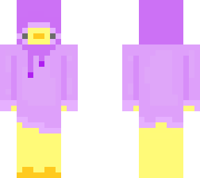 duck in an oversized sweatshirt