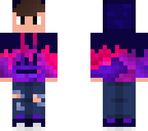 galaxy hoodie with ripped jeans!!