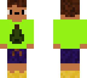 guy in pear t-shirt and yellow crocs