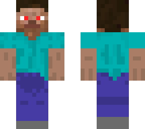 herobrine peed his pants with lazer eyes