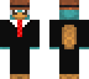 perry in a suit