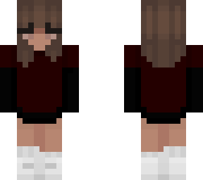 plain red outfit girl