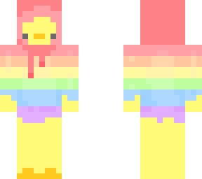 rainbow hoodie duck