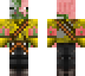 a pigman survivor of the new update zombie piglin and piglin.