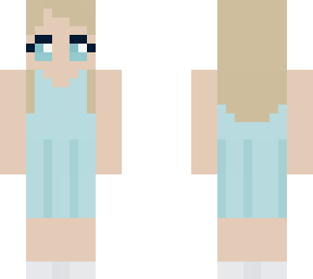 blonde with blue eyes and dress :d