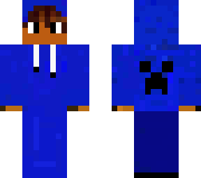 blue hoodie