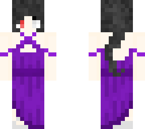 girl in purple dress