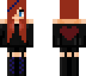 goth blue girl