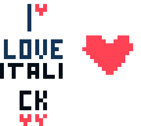 italic is cute