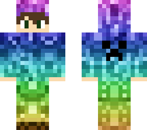 rainbow creeper hoodie updated