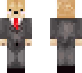 shiba with suit