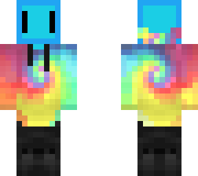 tie dye rainbow cube
