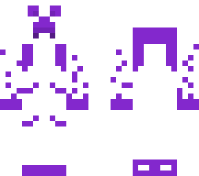 white/purple gaming creeper