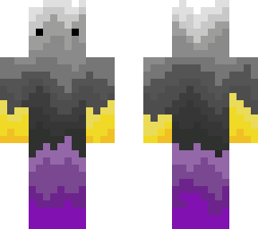 yellow and purple man