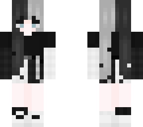 black & white girl