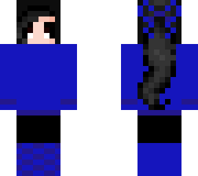 black and blue girl