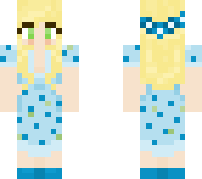 blonde blueberry dress