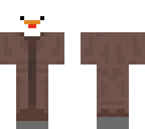 chicken in a villager suit
