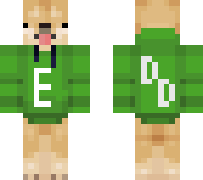 doge hoddie with e (green)