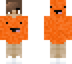 orange jacket man
