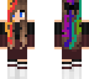 rainbow hair girl