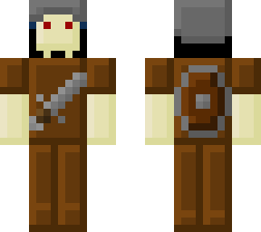 sandstone skull guard (round shield)