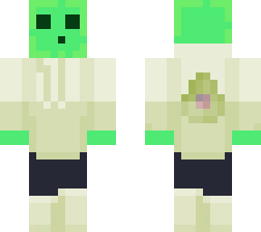 slime in avocado hoodie