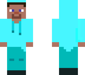 steve in blue slimy gang hoodie