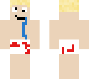 blond derp noob in boxers