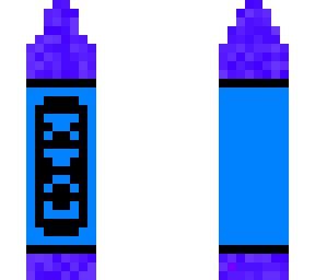 blue crayon