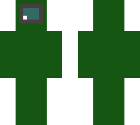 creeper here! among us green version!