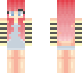 girl with pink hair and bee overalls